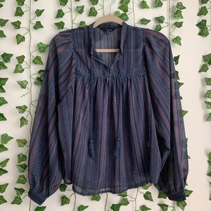 **Like New** Lucky Brand Women Patterned Blouse